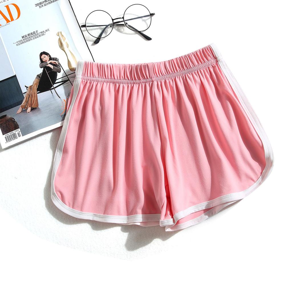 Женские летние модные универсальные гладкие эластичные спортивные шорты