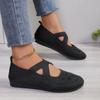 Elastic Knitting Flats Shoes for Women  Summer Breathable Soft Loafers Woman Lightweight Slip On Casual Shoes Mom Moccasins