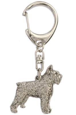 Коллекция брелоков для собак породы фландрский бувье, произведенная в Англии (Ушная версия)
