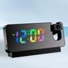 Digital Desktop Clocks with Calendar&Temperature Projection Alarm Clock 180° Rotation Ceiling Projector for Bedroom Living Room