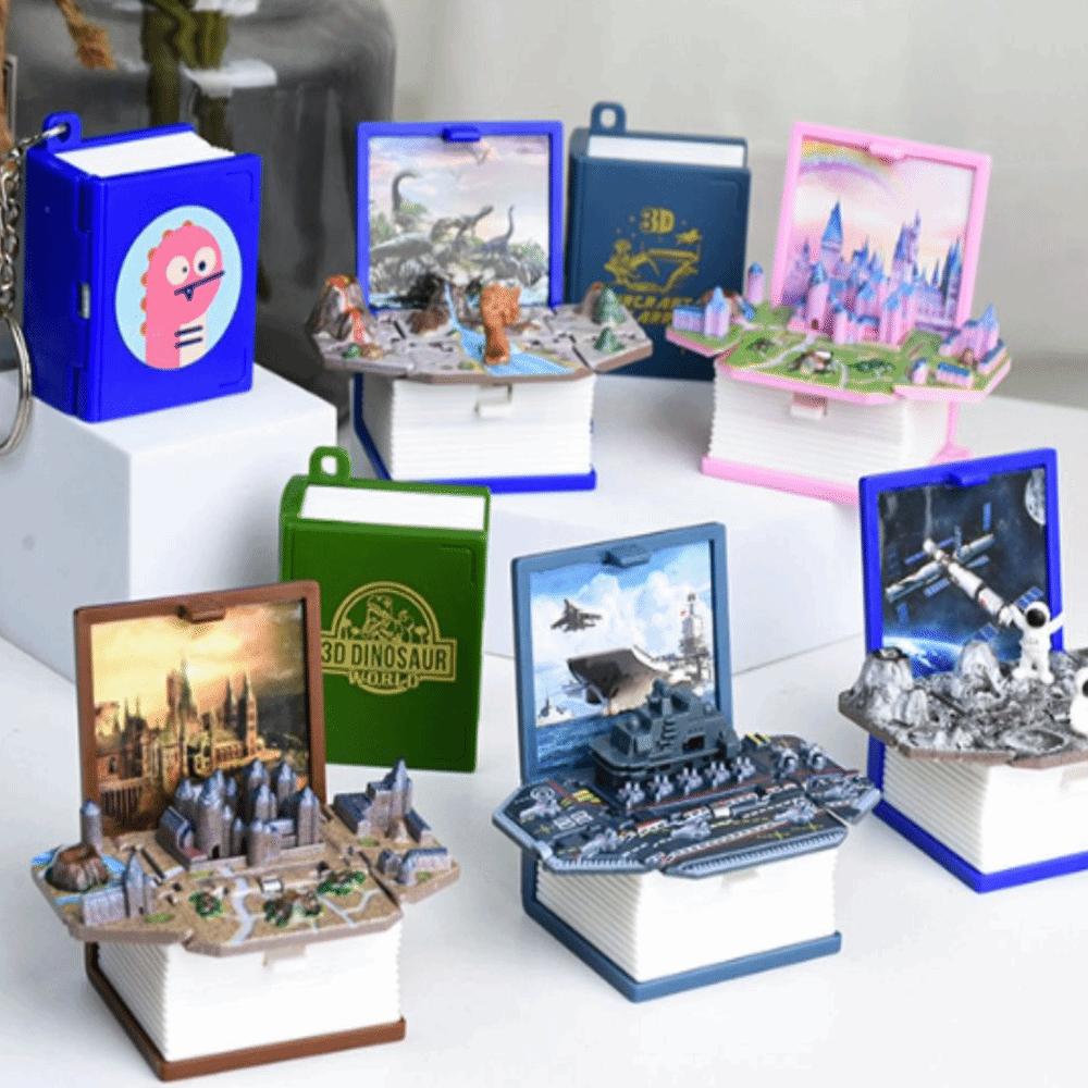 3D складная складная книжка Брелок Компактный Легкий Снятие тревоги и стресса Брелок Рождественский подарок