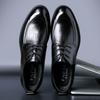2025 Кожаная обувь Мужская Нарядная Деловая Британский стиль Кожаная Мужская обувь Первый слой коровьей кожи Премиум Свадебные Туфли Дерби Тренд