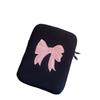 INS Style Embroidered Pink Bow Laptop/Tablet Sleeve