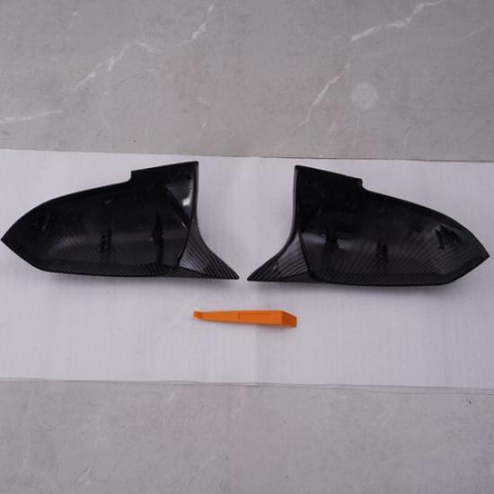 Pair Carbon Fiber M3 Style Mirror Cover Caps For BMW F20 F21 F30 F32 F36 M2