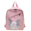 Charming Nylon Bunny Toddler Backpack Playful Animal Pattern For Boys And Girls