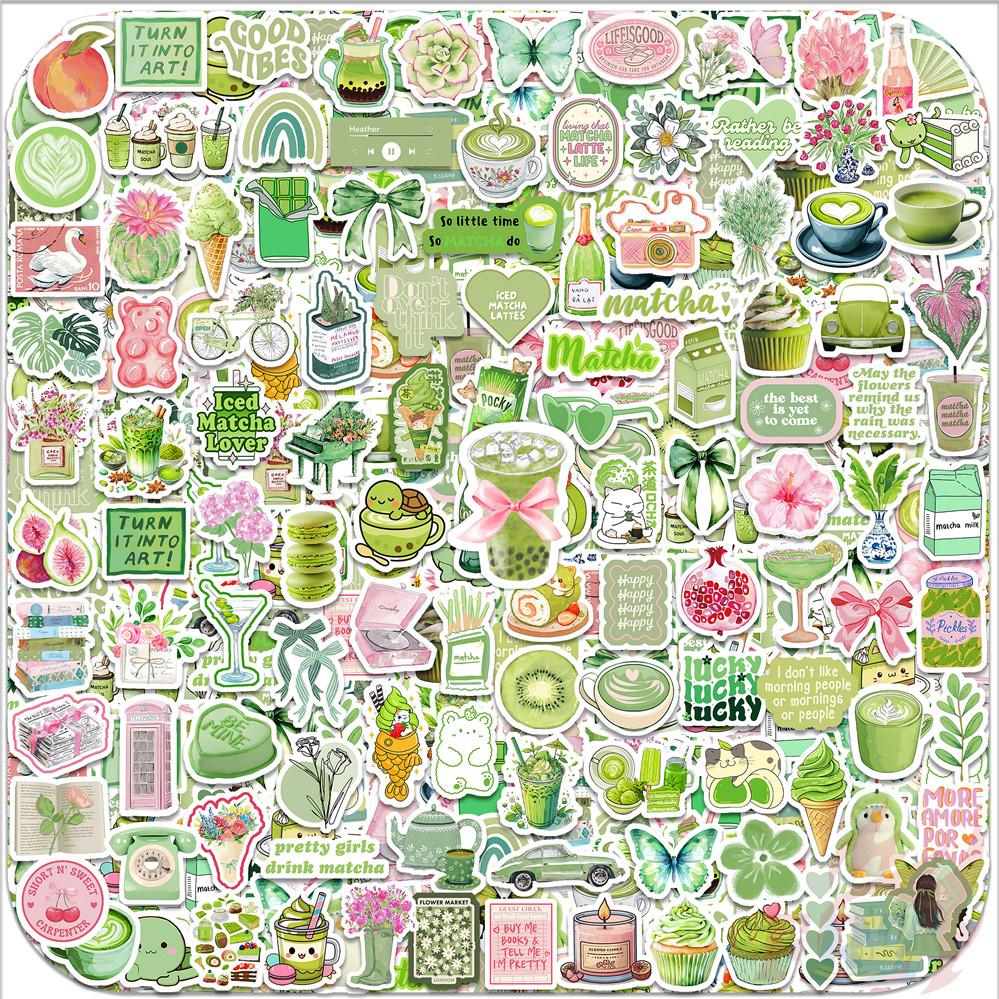 125Pcs/Set Matcha Girl Mini Diary Manual Stickers DIY Scrapbooks Album Decor Decals Stickers