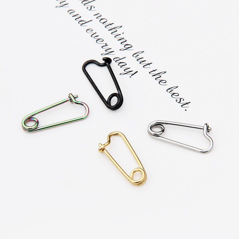 Fashion Fashion Stud Earrings New Arrival Creative Cute Unique Funny Clip Titanium Steel Eyebrow Ring Punk Adhesive Nail Earrings for Women