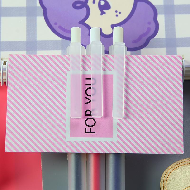 1/5/10 шт. Матовая прозрачная нажимная ручка с нейтральными чернилами, ручка для экзаменов для студентов, офисная ручка для подписи