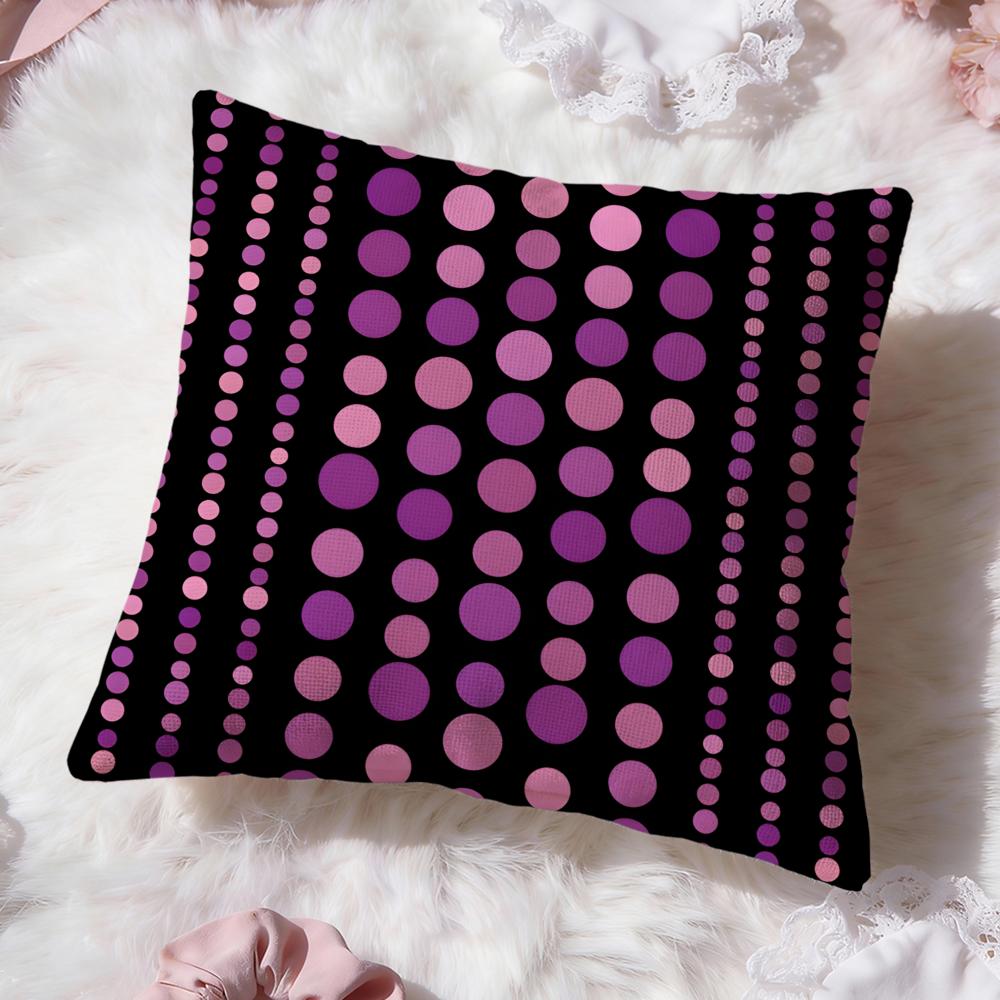 Polka Dot Texture Cushion Cover Premium Comfort Reversible Pillow Cove Two in One Design for Any Room Car Interior