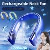 Портативный вентилятор с охлаждающей шеей, перезаряжаемый, 4000 мАч, без лезвий, подвесной вентилятор с шеей