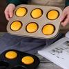 Muffin Pan Carbon Steel Cupcake Pan Nonstick Heavy Duty Easy To Clean 4/6 Cup Waffles Baking Mold for Parties