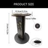 Rotating Crystal Display Stand, 360Degree Rotatable Base, Zodiac Sign Wood Pendulum Holder for Home and Office Decors