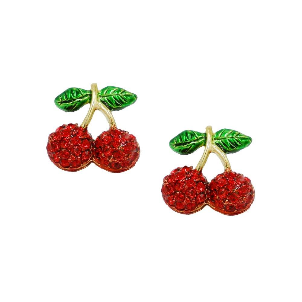 Вишневые серьги