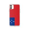 Coque iPhone 11 - PIXELFORMA - Drapeau Des Samoa - Silicone Souple - Protection Complète - Mixte