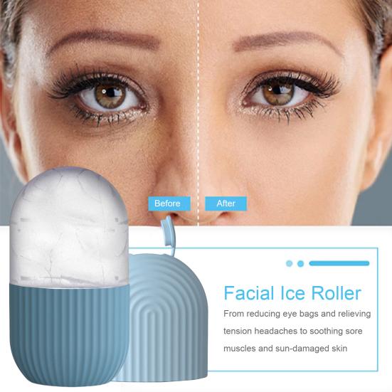 Ice Roller Reusable Face Beauty Massage Ice Mold Pore Contraction Skin Cooling Roller for Skin Cares