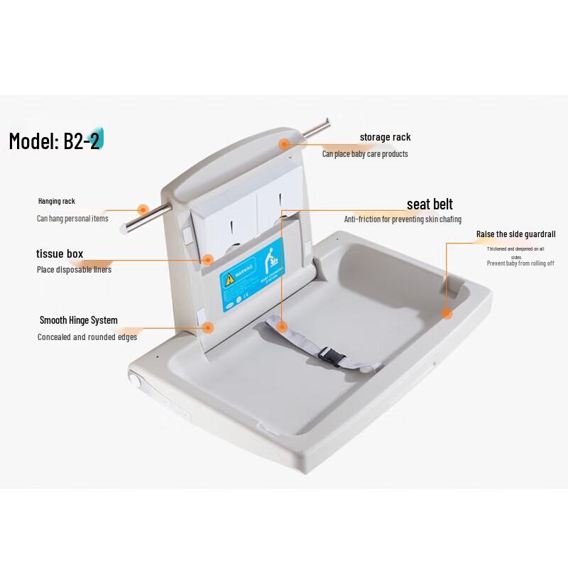 Morton Wall-Mounted Baby Diaper Changing Table