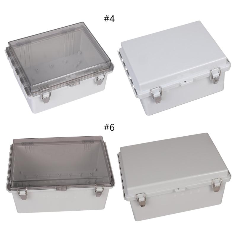 Electrical Enclosure Plastic Outdoor Electrical Connection Box Waterproof Power Box Indoor Wire Shell Easy to Install