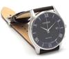 Citizen Эко-Драйв Радиоуправляемые часы AS1060 Мужские Синие Солнечные Кожаный Ремешок Дополнительный Ремешок в Комплекте Домашняя Модель