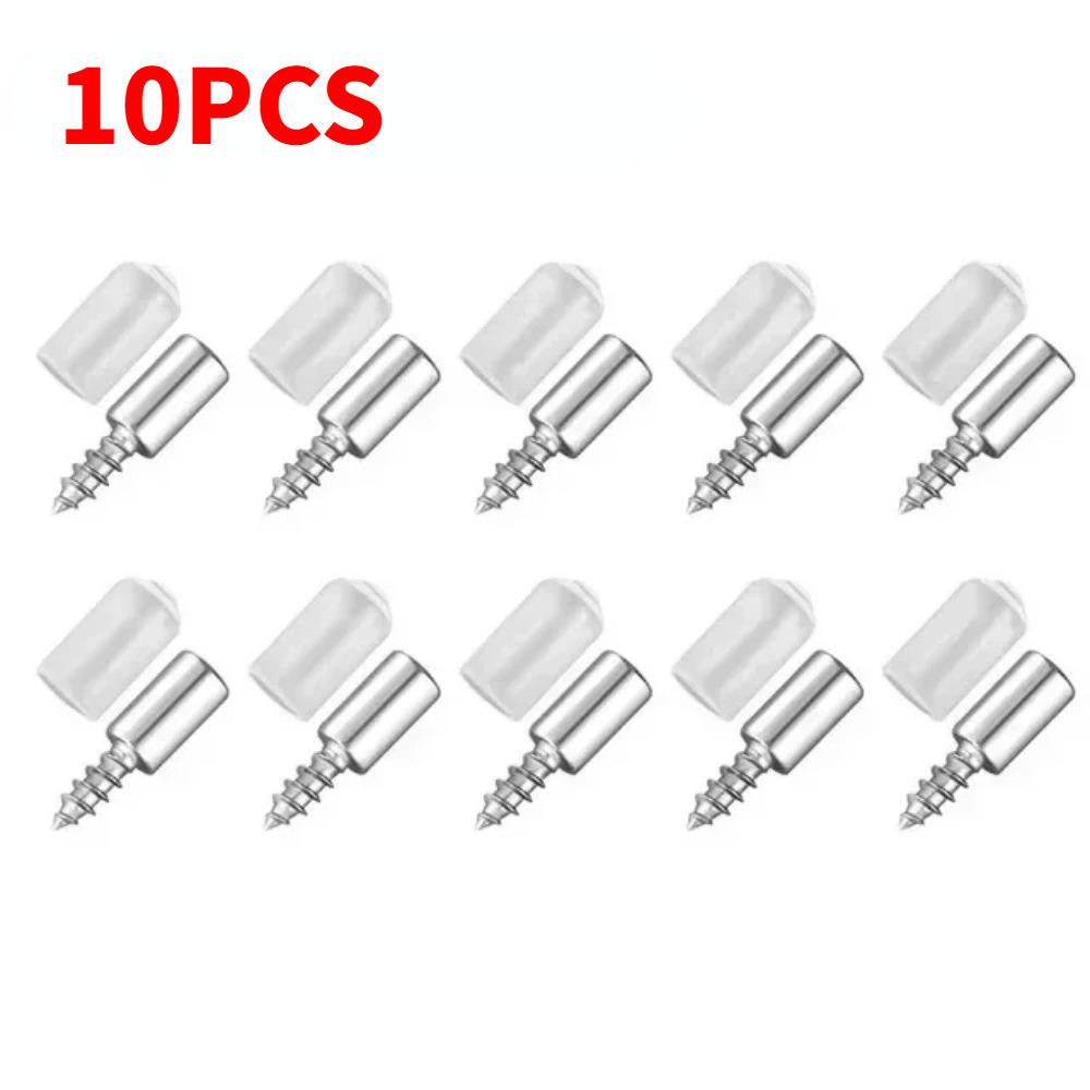 100 шт. саморезы со встроенными винтами, держатель пластины, винты для полки, колышки с нескользящей крышкой, опора для полки шкафа, фиксированные штифты кронштейна