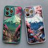 Японская снежная гора Фудзи Красивый чехол для телефона For iPhone 17 16 15 14 13 12 11 Pro Max Mini SE 7 8 Plus Ударопрочный Жесткий Матовый Чехол
