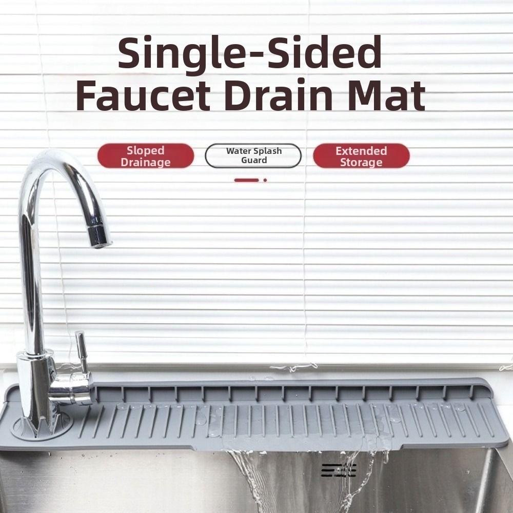 Splash-Proof Kitchen Faucet Sink Mat Anti-Slip Kitchen Sink Draining Pad Bathroom Use