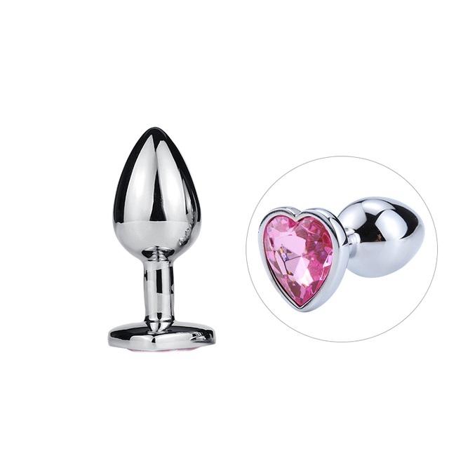 Анальная пробка, секс-игрушки из нержавеющей стали, Анальная пробка, хвост, кристалл, ювелирный тренажер для женщин и мужчин, анальный фаллоимитатор Runyu, секс-шоп для взрослых