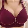 Новый немагнитный глянцевый бюстгальтер с тонкой чашкой, большой размер, без косточек, удобное дышащее женское нижнее белье в сборе