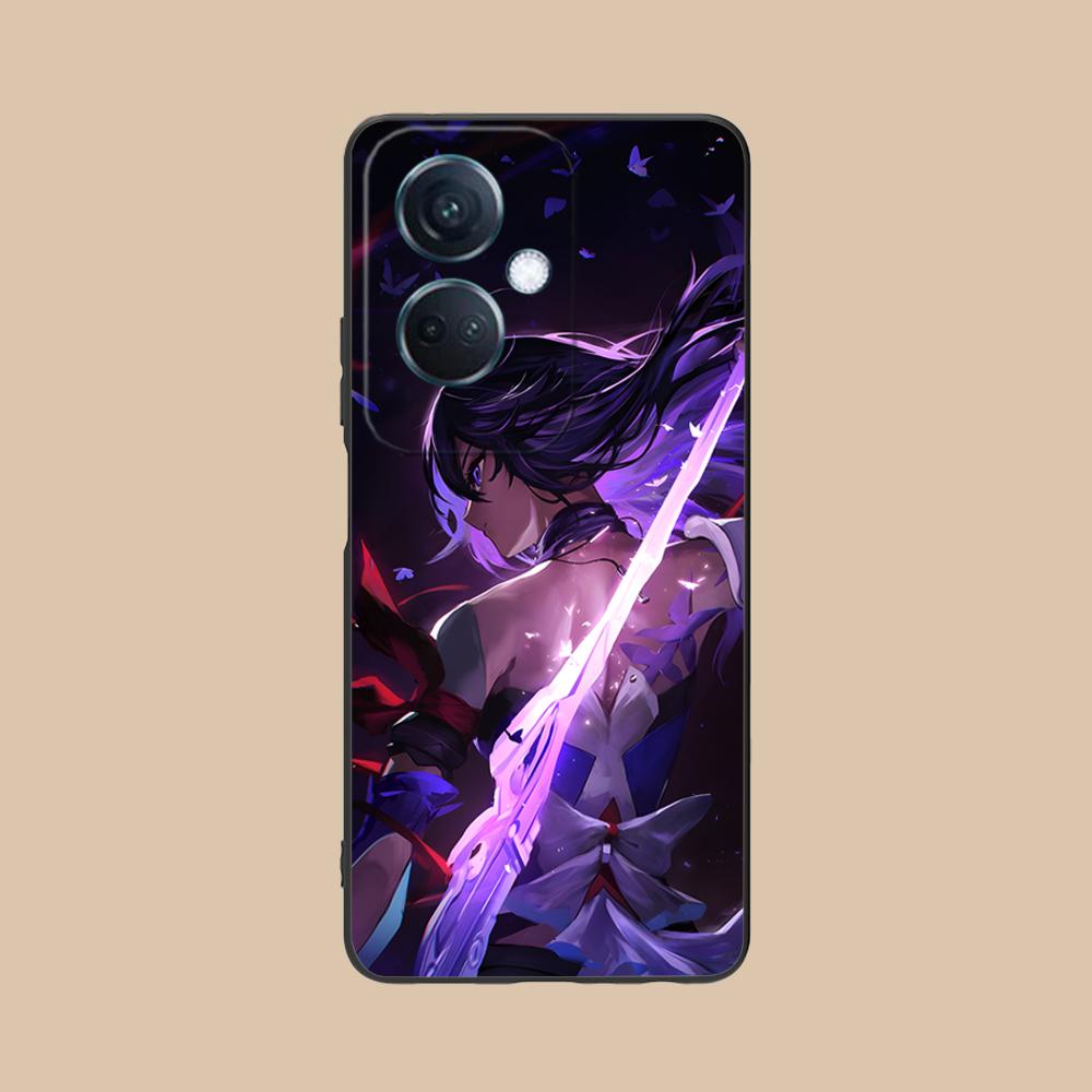 HSR Seele Матовый чехол из ТПУ для мобильного телефона OPPO Reno 14 13 12 11 10 9 8 7 6 5 F T Pro 5G Цветная печать