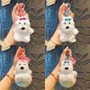 Westie Plush Cute Dog Keychain Adorable Cartoon Dog Keyring For Students