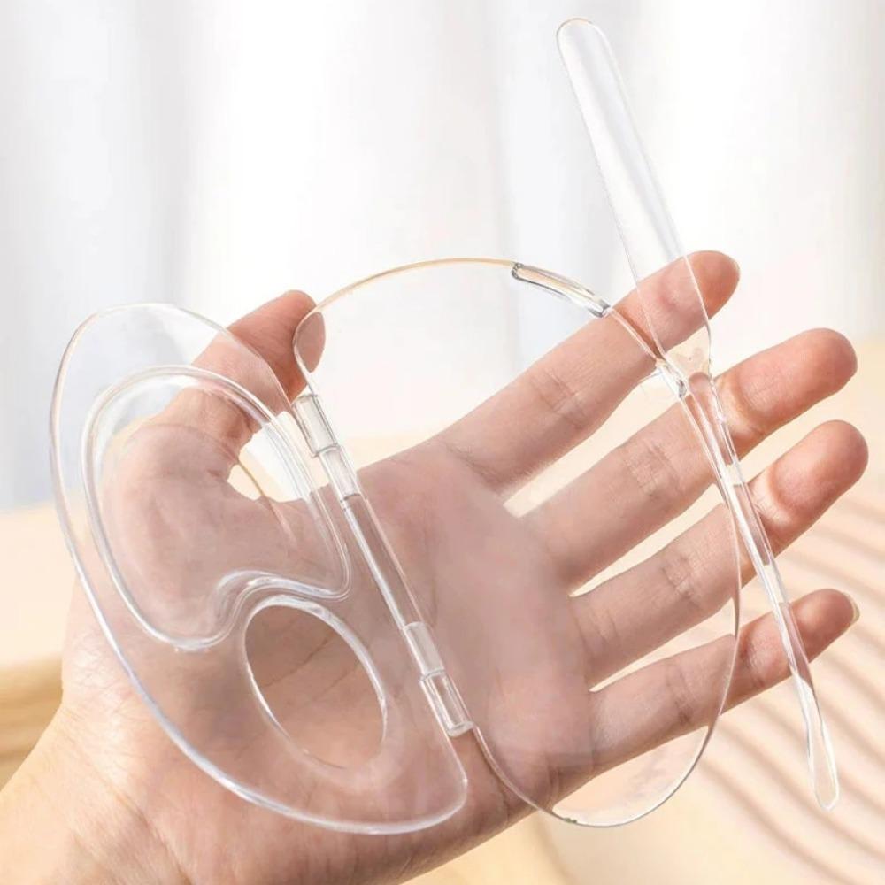 Набор инструментов для акрилового макияжа Прозрачная палитра для хранения Тестовая косметика Аксессуары для красоты