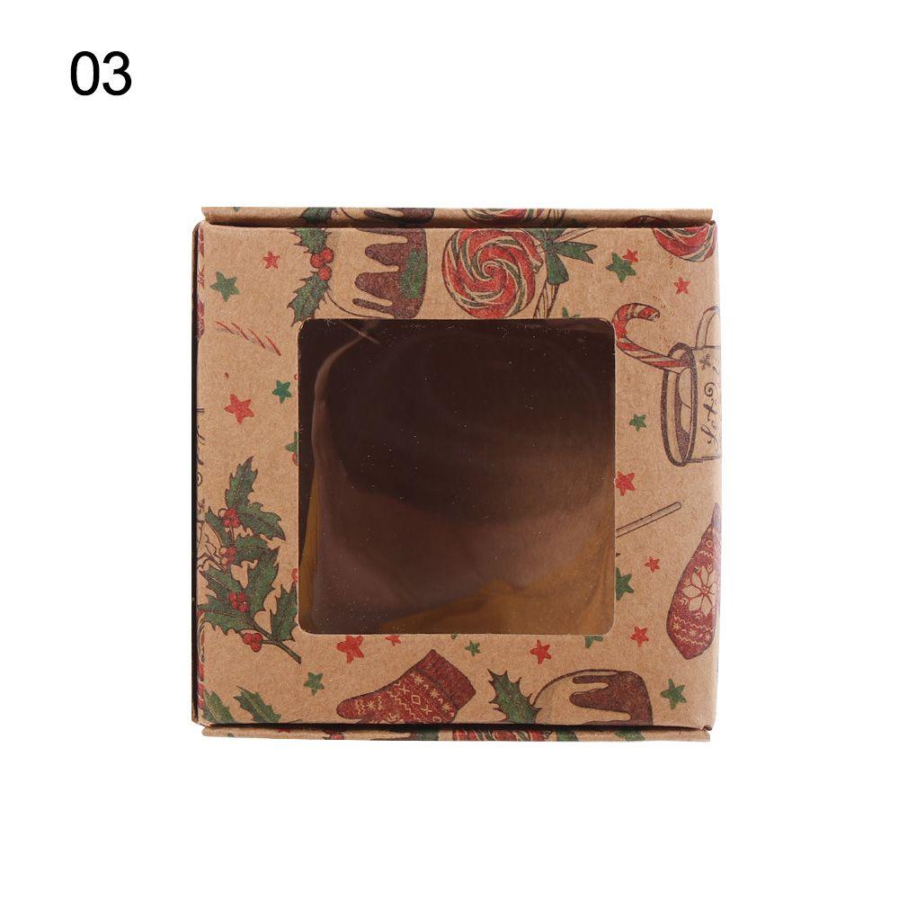 wedding supplies paper Multi-size kraft window package box gift box Christmas gifts box