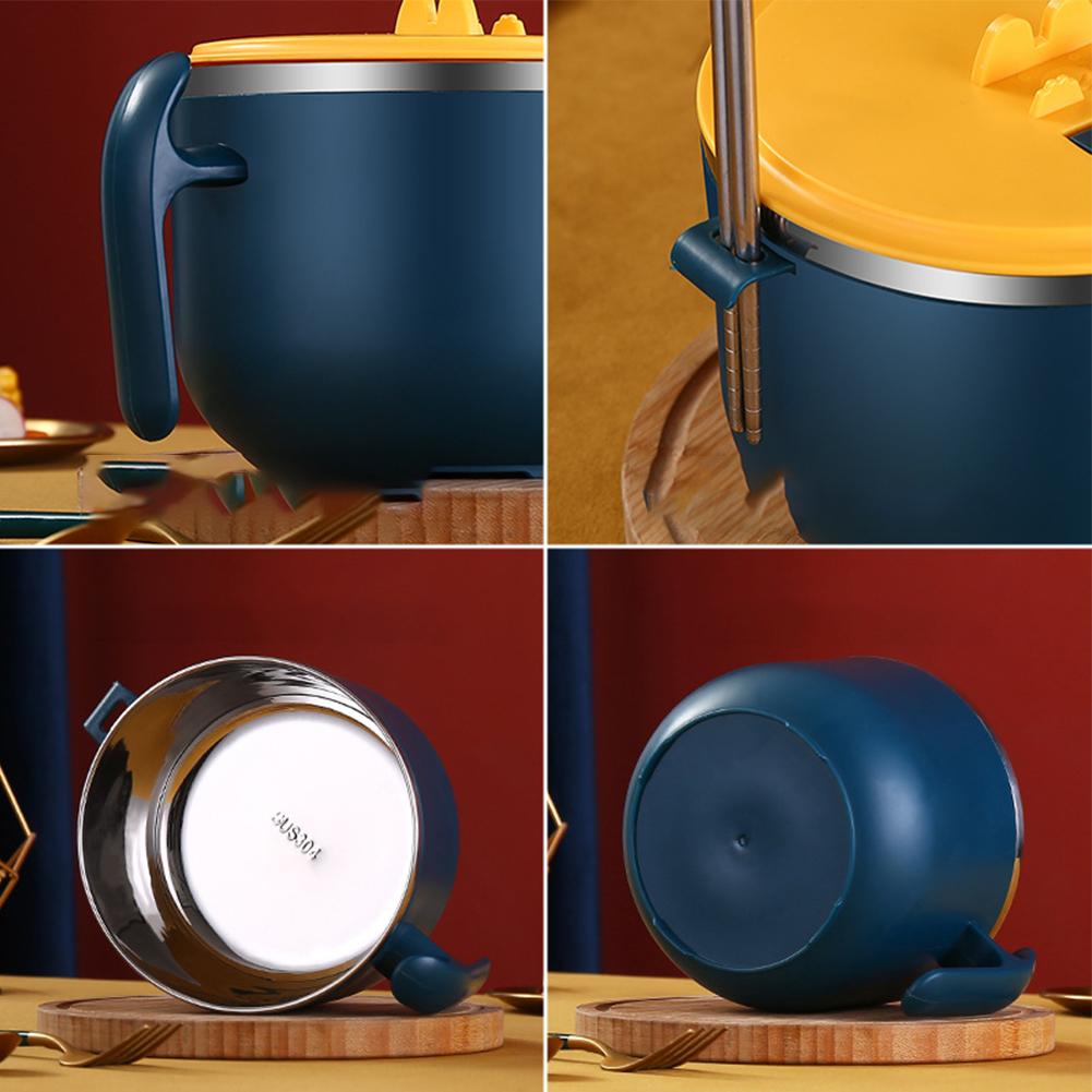 Миска для лапши быстрого приготовления Кухонная миска для рамэна из нержавеющей стали