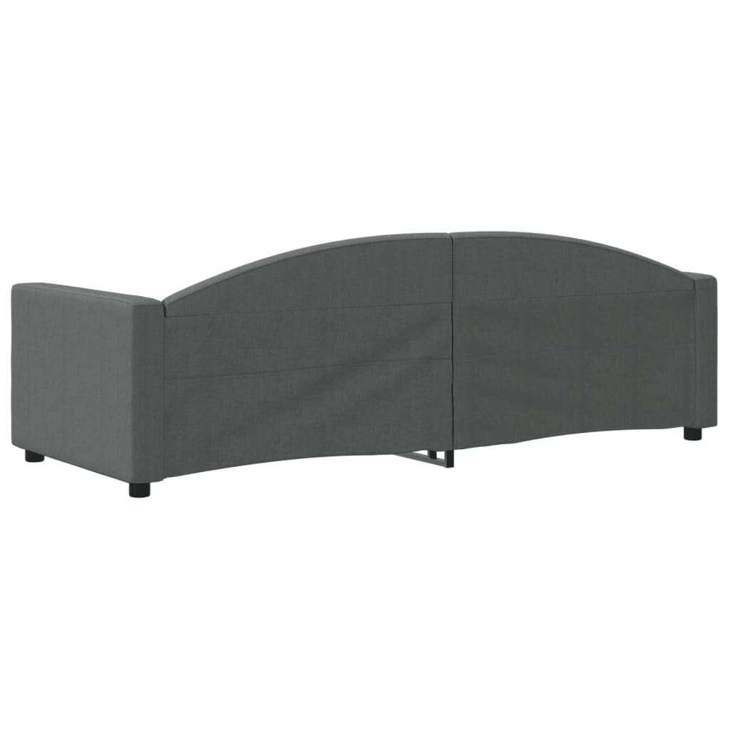 Daybed Dark Grey 80x200 cm Fabric