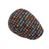 Винтажный берет Женская британская кепка-форвард Кепка газетчика Цветная жаккардовая клетчатая кепка