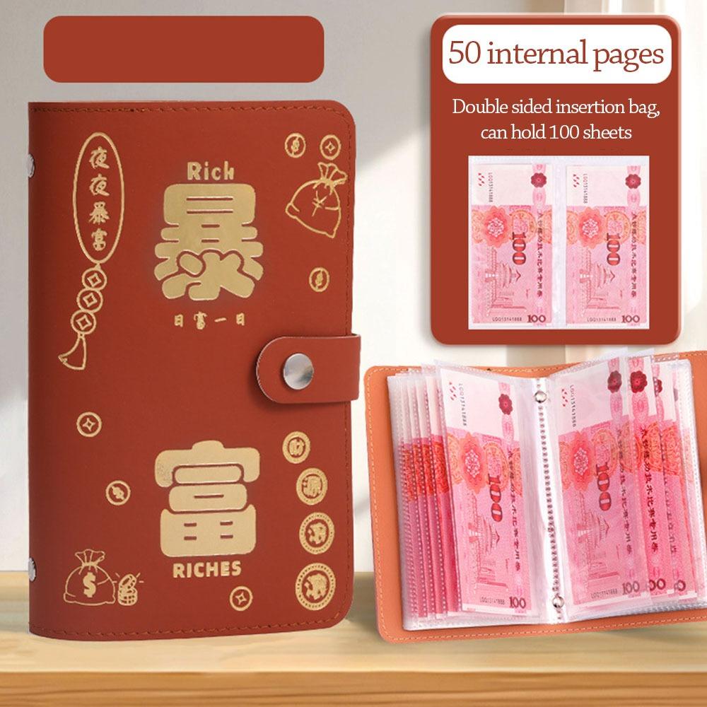 Экономьте деньги 100 конвертов Экономия денег Челлендж PU Экономия Челлендж Листы Дети