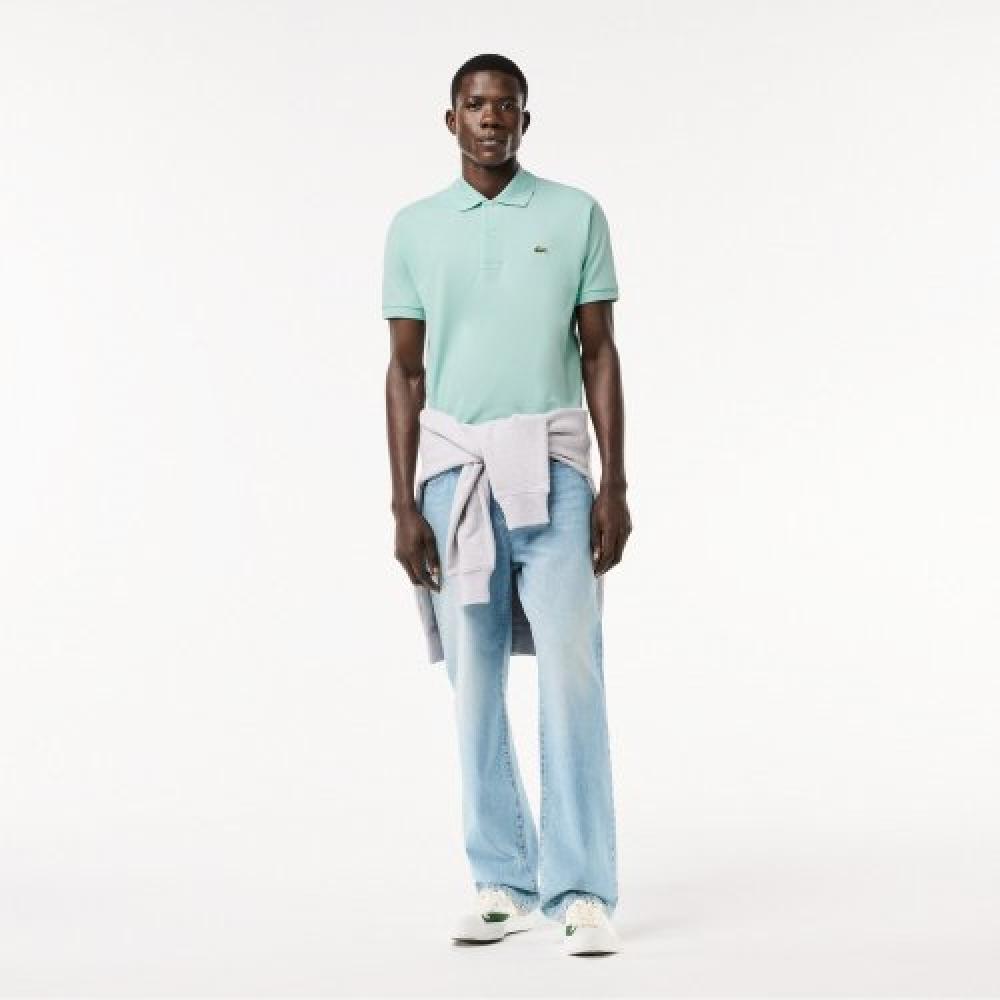 Lacoste Мужская классическая рубашка-поло с коротким рукавом [мятный]
