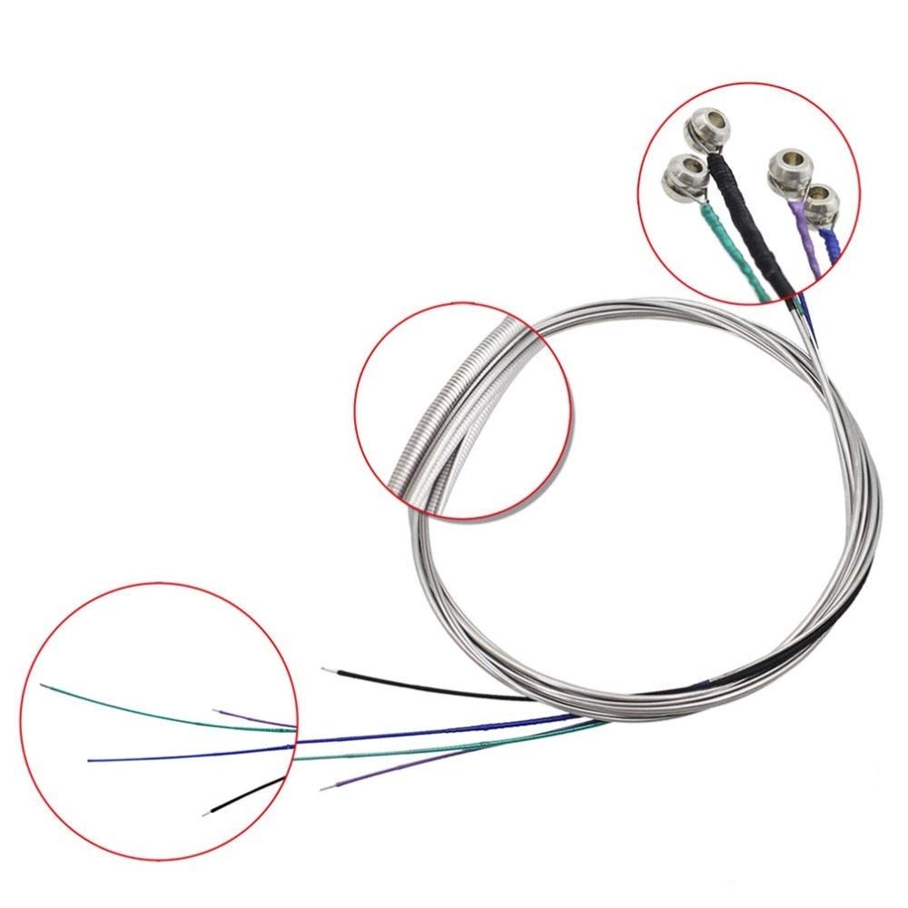 Струны для виолончели Imelod Полный комплект (Ля-Ре-Соль-До) Универсальная стальная основа с никель-хромовой обмоткой и никелированными шариковыми концами для виолончелей 44, 34, 12 и 14