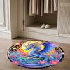 1pc home carpet dragon and cherry blossom design non slip office decor gift living room bedroom