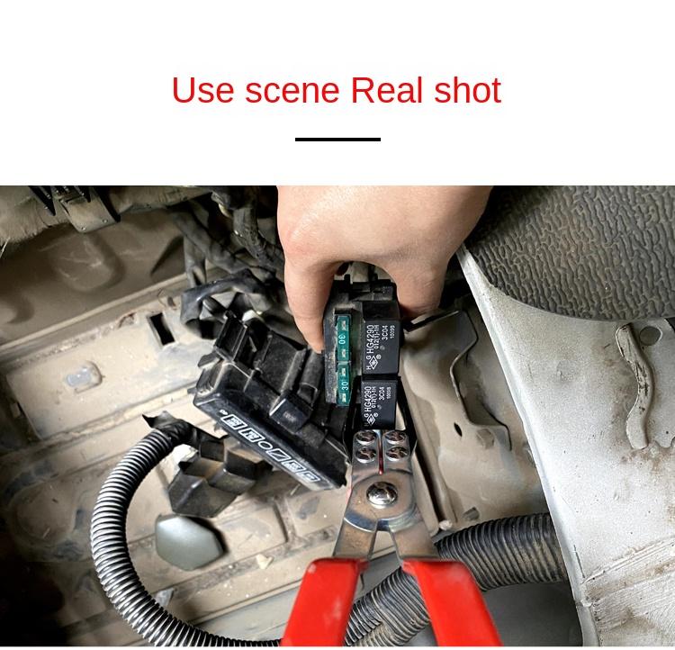 Универсальный автомобильный зажим для снятия реле, съемник предохранителей, плоскогубцы, ручной инструмент, подходящий инструмент для ремонта автомобиля