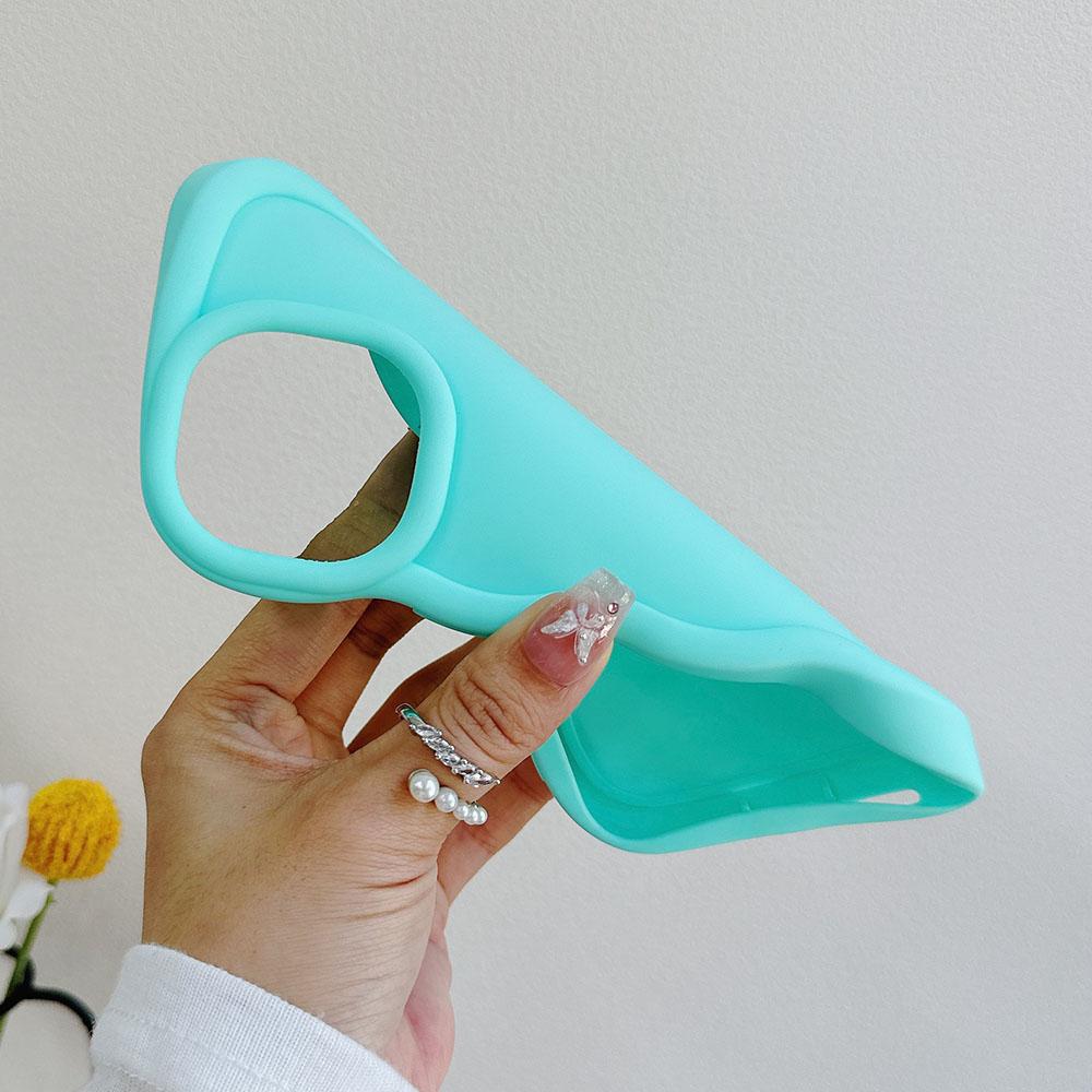 Чехол из жидкого силикона с волнистым рисунком для Motorola Moto G04 G14 G24 G34 G54 G84 5G G82 G52 G22 G32 G53 G23 G13 G04S Задняя крышка