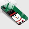 Чехол для телефона из закаленного стекла для iPhone Samsung Galaxy Infinix TPU Soft Edge с рисунком Рождества Санта-Снеговика Оленя Лось Пингвин Узоры Чехол для смартфона