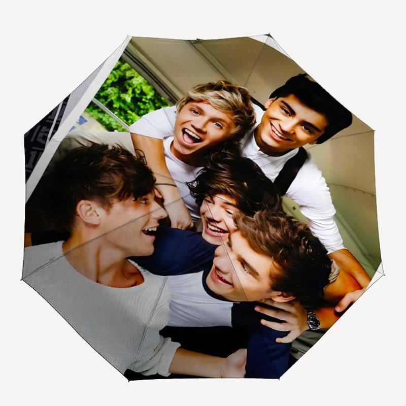 1 шт. Музыкальная группа One Direction Автоматический складной портативный зонт с 8 ребрами для женщин/мужчин, Всесезонное использование a0901113