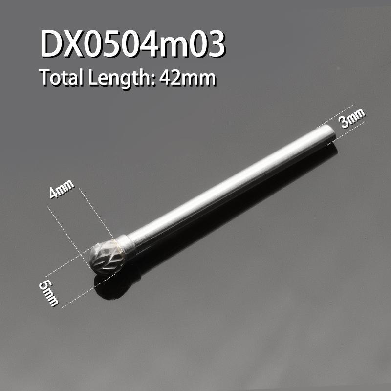 YG8 Alloy Rotary File 1Pcs Round D-type Double Slot Tungsten Steel Wood Carving Grinding Head 3mm 4mm 5mm 8mm 10mm 16mm Diameter