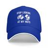Baseball Caps Stop Looking At My Nuts Funny Graphic Unisex Outdoor Spring Hats