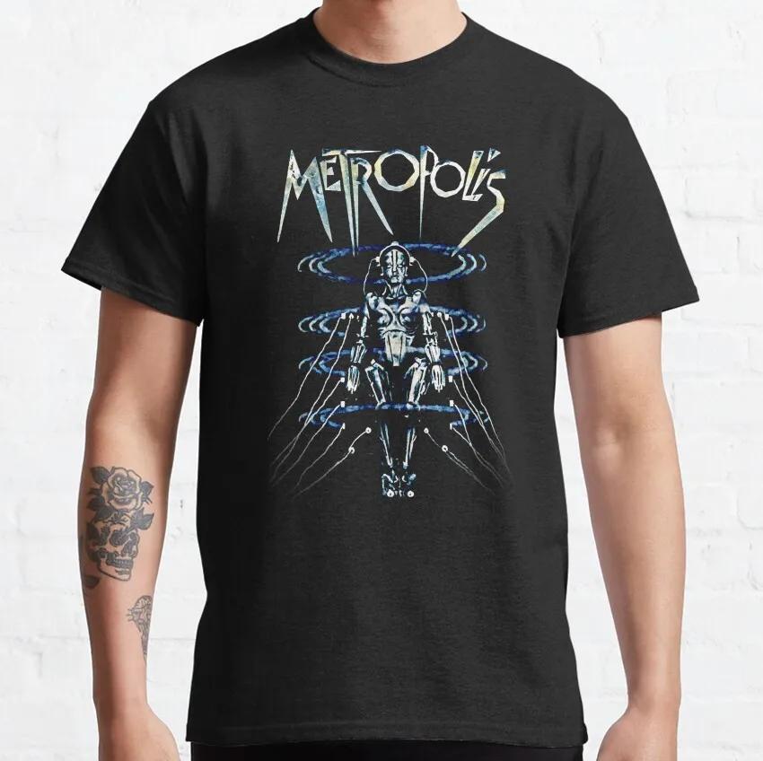 Metropolis Fritz Lang 1926 German Expressionist Science Fiction Vintage Movie clothing Novelty T-Shirt Plus Size Clothes