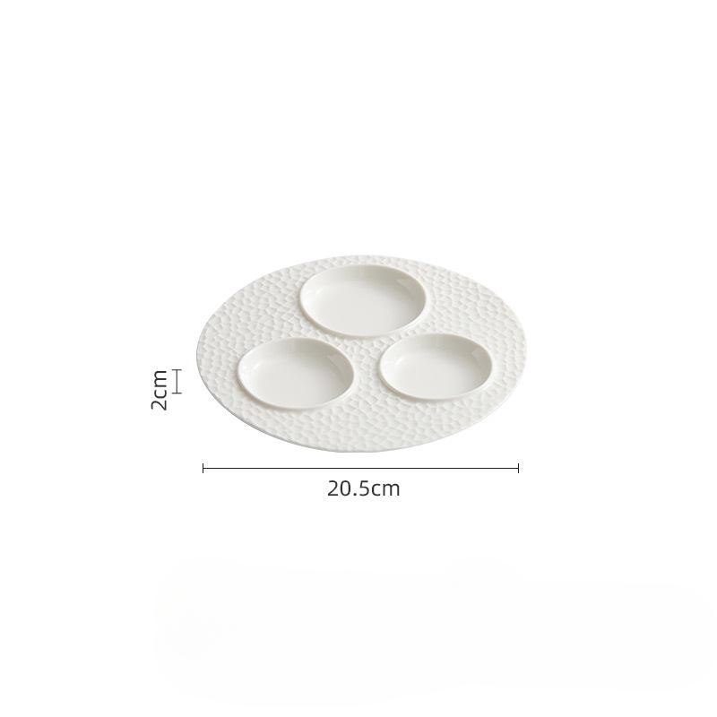 Керамическая тарелка для дим-самов Креативная фирменная тарелка для закусок и холодных блюд для ресторана Лимонная тарелка Молекулярная посуда