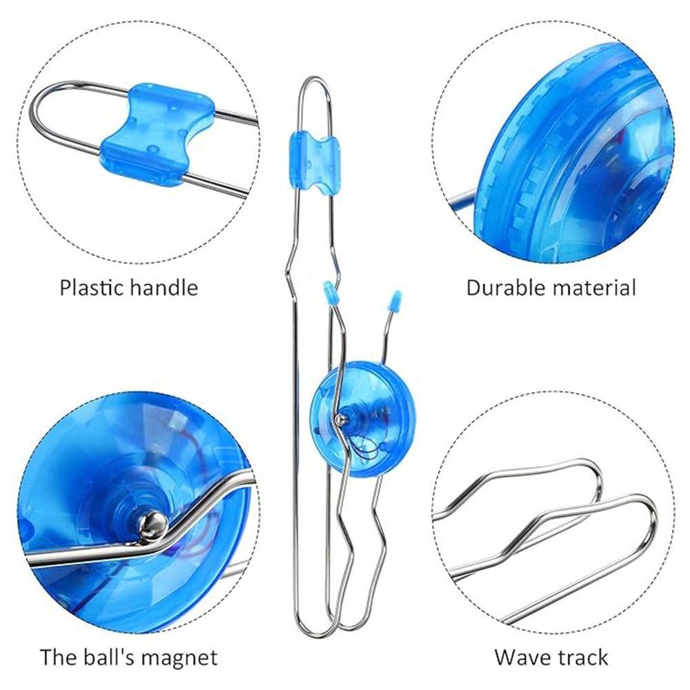 Ретро Винтаж Магнитная Рельс Йойо Мигающая Подсветка Твирлеры Магнитное Гироскопическое Колесо Классические Игрушки