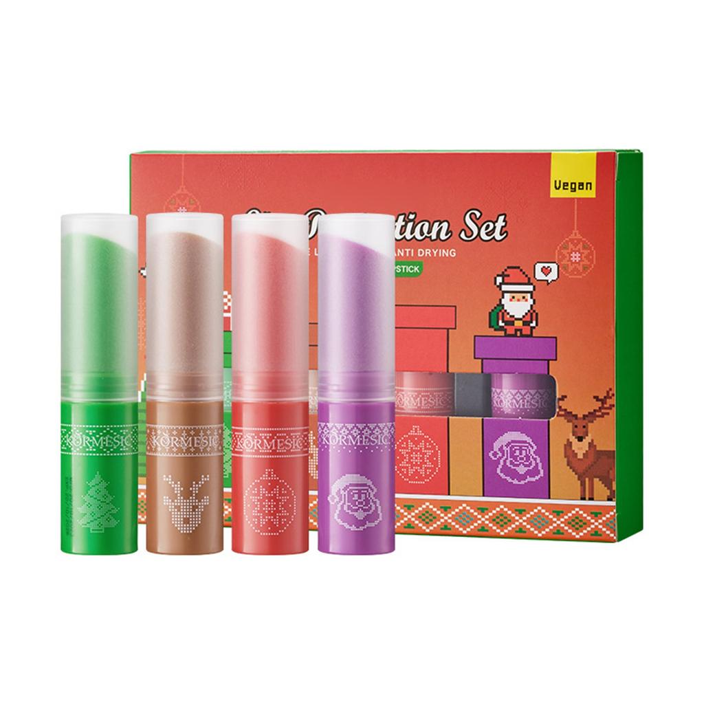 Christmas Lipstick Set Box Lip Moisturizing Skin Care Lip Moisturizing Lipstick Set Box Lip Moisturizing Care Lip