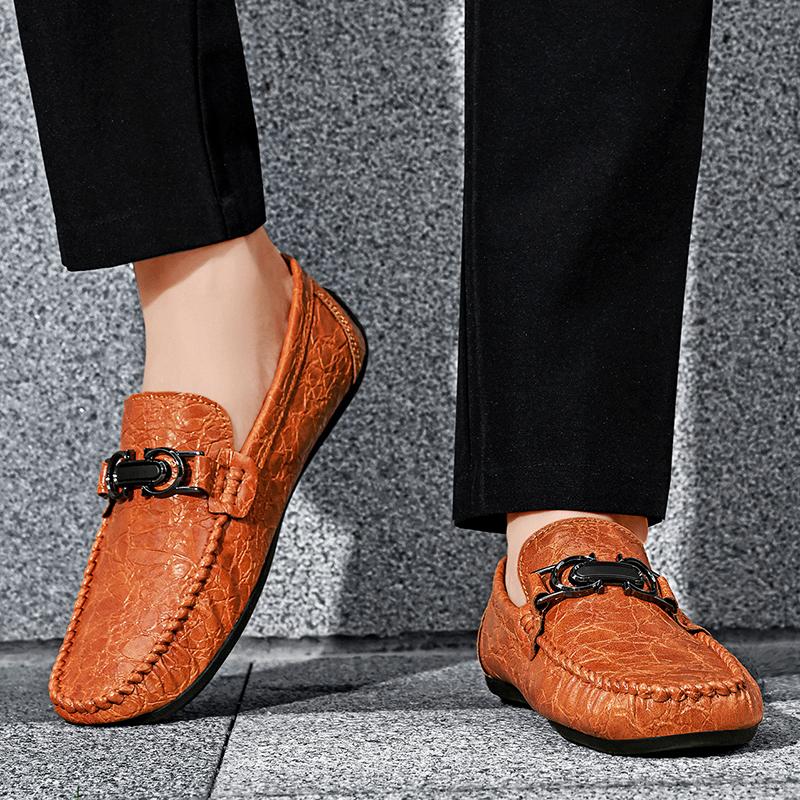 Модные высококачественные лоферы из коровьей кожи, слипоны, обувь для вождения, повседневные мягкие мокасины, брендовая роскошная модельная обувь, классическая кожаная обувь для ходьбы