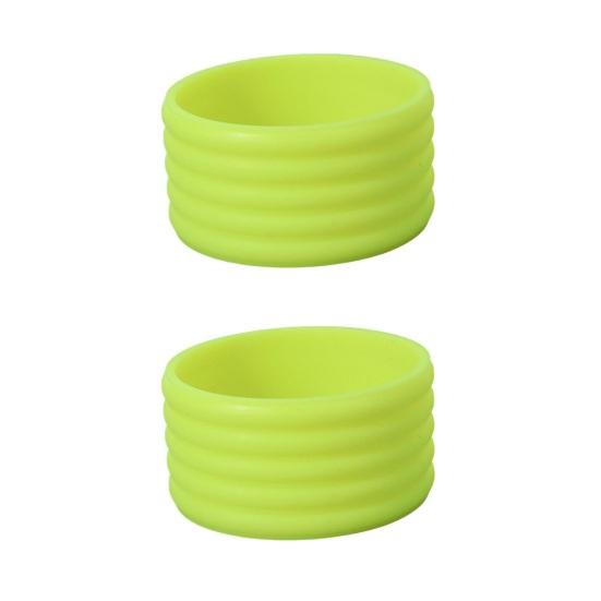 2 шт., эластичная ручка для бадминтона, ракетка для настольного тенниса, ручка, силиконовое противоскользящее кольцо, аксессуары для пиклбола